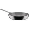 Alessi Convivio DC114/28 - Padella Alta a Manico Lungo in Trilamina, Adatta a Induzione, in Acciaio Inossidabile e PVD, Rivestimento Interno Antiaderente Ceramico, 28 cm, Satinata