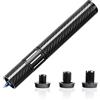 KONLLEN Pool Cue Extension with 3 Bumpers Carbon Fiber Billiards Cue Extension Billiard Accessories for Pool Sticks