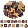 SUNNYCLUE 1 scatola Da 60 pezzi di Mini Cioccolato In Resina Artificiale, Cioccolato Sfuso, Simulazione Realistica di Dolciumi, Decorazioni per La Casa, Ufficio, Scrivania, Festa, Bomboniera, Oggetti