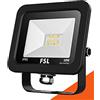 FSL Proiettore per esterni Nero 10W - IP65 115° 4000K
