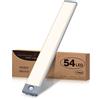 HIBOITEC Luce LED Sottopensile Cucina, 5000K Luce Armadio Led con Sensore, Wireless Ricaricabile USB Luci per Armadio Luce Notturna per Cucina Scale Guardaroba