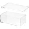 PATIKIL Scatola In Acrilico Con Coperchio 17 x 10 x 7 cm Organizzatore