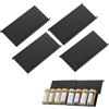SANLIUBA Porta Spezie Cassetto，4pcs Spice Organizer Cassetto Modulare a 24 Scomparti per La Conservazione Delle Spezie in Cucina, Progettato per Contenere Barattoli Di Spezie (Nero)