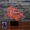 HPBN8 Ltd 3D Camion Night Light Lamp 7/16 cambiamento di colore LED USB Power Telecomando Kids Toys Gift Decor decorazioni di Natale regalo di San Valentino regalo di compleanno