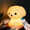 xinjinhju Luce Notturna per Bambini Cane Lampada Luci della camera da letto - Regalo per Ragazze Ragazzo Bambino, Donne Camera da Letto, Letti Decor Camera, impostazioni orario - Medio Cucciolo