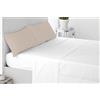 Miracle Home. Federa 100% microfibra spazzolata, rivestimento superiore, anti-peeling. 70X50. Include 2 unità. Letto 135. Beige