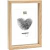 DEKNUDT Frames - Cornice portafoto con bordo in legno naturale e MDF per formato fino a 20 x 30 cm, S68SG3