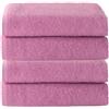Top Towel Plus - Set di 4 Asciugamani da Bagno e Lavabo 100% Cotone | Asciugamani Morbidi, Assorbenti e Resistenti 50x100 cm | Set Ideale per Bagno Moderno