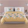 Soleil d'ocre, Set copripiumino in cotone 57 Fili 260x240 cm Mathis Giallo