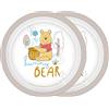 Gedalabels Van Well - Set di 2 piatti Winnie Pooh Hunny Bear, 21,5 cm