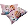 hermet Frozen, Set 2 Federe In Cotone, Coppia Federe Per Cuscino Letto, 2 Pezzi, 100% Cotone, Cm.50x80, Chiusura a Busta