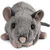 Living Nature Ratto con Squittio, Peluche di Animale della Fattoria Realistico e Morbido, 18 cm