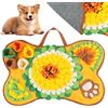 OSDUE Tappeto Olfattivo Cane, 63cm Foraggiamento Tappeto per Cani Addestramento Foraggiamento di Animali Lavabile Antiscivolo Tappetino Puzzle di Snuffle Giocattolo per Cani Attivazione Mentale Cane