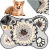 OSDUE Tappeto Olfattivo Cane, 63cm Foraggiamento Tappeto per Cani Addestramento Foraggiamento di Animali Lavabile Antiscivolo Tappetino Puzzle di Snuffle Giocattolo per Cani Attivazione Mentale Cane