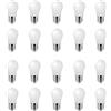HUAMu Confezione da 20 lampadine a LED E27, a vite Edison, 3 W (30 W), bianco freddo, A50, per matrimoni, Halloween, feste di Natale, bar, atmosfera decorativa..