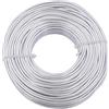 Uxney Filo metallico per gioielli, filo di alluminio 0,8mm - Per lavori manuali, creazione di gioielli, fai da te e artigianato in metallo (bianco argento, 30 metri)