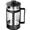 GSDGV Caffettiera da 350 ml, caffettiera francese da 1 tazza, pressa per caffè macinato, caffettiera con filtrazione a 3 livelli, caffettiera in vetro borosilicato per gli amanti del caffè (nero)