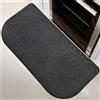 DOMUSTEX Tappeto Antiscivolo e Lavabile in Lavatrice 60x120cm Semicerchio, Zerbino Interno, Tappetino d'Ingresso Assorbenti per Cane, Corridoio, Bagno, Cucina