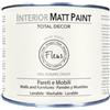 FLEUR DESIGNER'S PAINT | Interior Matt Paint, Pittura per Pareti e Mobili, Extra Opaco, 375ml , F02 Snow White, a Base Acqua, Lavabile, Multisupericie, Made in Italy
