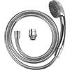 WENKO Doccia per lavandino cromato - Doccetta a mano mobile con tubo flessibile in acciaio inox, ABS, 170 x 3.5 x 6.5 cm, Argento lucido