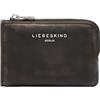 LIEBESKIND BERLIN Pelle porta carte di credito caso chiave Leni Wallet Roasted Coconut marrone scuro