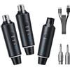 Yinker Microfono XLR 2.4G trasmettitore wireless ricevitore 1 a 2 microfono wireless per microfono dinamico microfono a condensatore 50-100 m per canto e discorso pubblico