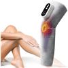 ANEELV Massaggiatore elettrico portatile senza fili per gambe e piedi con funzione di calore e pressione dell'aria, tre modalità regolabili e tre intensità per calore, massaggio impastatore e relax. Grigio