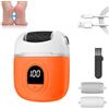 OSDUE Pedicure Elettrico Professionale Piedi con 3 Rulli Sostituibili, Set Calli Rimozione Ricaricabile con 2 Velocità Esfoliante Pelle Morta Testina Lima per Talloni Cura Pulizia Duroni Arancione