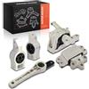 Frankberg 3x Cuscinetto Motore+1x Cuscinetto per Ingranaggi+1x Cuscinetto di supporto del Motore Posteriore Anteriore Compatibile con Q3 8UB 8UG Alhambr.a 710 711 Shara.n 7N1 7N2 Tigua.n 5N 1K0199555R