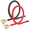 Ho2Nle 2 Cavi Batteria 25mm² 3AWG In Rame - Kit Di Avviamento Per Auto, Moto, Camper Con Terminali - 2