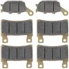 KIMISS Set pastiglie freno a disco per CBR 600 F4 F4I e VTR 1000 SP-1-6 pezzi pastiglie freno di ricambio ad alte prestazioni