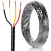 SPARKMOTO Cavo 4 Poli rimorchio 10M, Cavo luci rimorchio 4 conduttori, 80V 48V 24V 12V Cavo 4 Poli per rimorchio,Cavo per Veicolo 4 x 0,75 mm²
