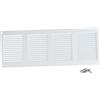 Steinberg14 Griglia di Ventilazione Rettangolare 400x150 mm - Griglie di Aerazione in Metallo Bianco - Serranda di Scarico dell'aria con Zanzariera - Copri Bocchetta Interna a Parete e a Soffitto