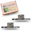INDAUX Coppia Ganci Attacchi Frontale Cassetto "Supra" Indaux - Acciaio con Regolazione 3D