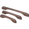 KOVNISE Armario Tira Legno Solido Tira Colore Criginale Stile Semplice per Armadio Cassetto Porta Cassetto Armadio Maniglia (6, Noci Nere, 192mm)