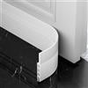 AOTUAO Paraspifferi Sottoporta, Paraspifferi Porta Blindata 300 X 5cm, Risparmiare Energia Paraspifferi Porta Ingresso, Paraspifferi Sottoporta Blindata Autoadesiva,Riduce il Rumore,anti Freddo-Bianco