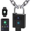 eLinkSmart Lucchetto con chiave eLinkSmart impronte digitali lucchetto impermeabile antiurto con gestione utente app, lucchetto con chiusura simultanea per esterni batteria da 500 mAh dura a lungo