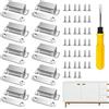 Annickee 10 Pezzi Chiusura Magnetica per Ante, Calamite per Mobili Chiusura, Magneti per Porte per Armadi, Contiene un Potente Magnete Intero, con 40 Viti e 1 Cacciavite, Calamita per Cassetti Mobili