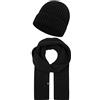 Indicode Uomini Geyser Set Hat & Scarf | Set Invernale di Berretto e Sciarpa Navy OS