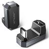 JSAUX Adattatore USB C a 180 gradi (2 pezzi), da maschio a USB C 4.0 femmina, PD 100 W, compatibile con Steam Deck, Switch, Tablet, telefono e altri dispositivi di tipo C