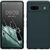 kwmobile Custodia Compatibile con Google Pixel 7a Cover - Back Case per Smartphone in Silicone TPU - Protezione Gommata - ardesia scuro