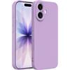 Captor Cover iPhone 17 Custodia Colorata in Silicone Liquido, Antiurto, Flessibile, Bordo Rialzato per Schermo e Protezione Fotocamera, Morbida Con Microfibra Interna per iPhone 17 Cover (Viola Lilla)