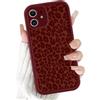 Custodia IPhone 11 Pro Max Con Cordino E Tracolla – Design Leopardato Mucca – Silicone Antiurto Marrone