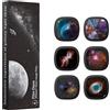 Ainael Galaxy Dischi per proiettore - Diapositive Ultra HD compatibile con il proiettore Ainael Galaxy e i modelli SKE-TKQ01 & BL-DQY02 (Pro Version) - Set da 6 dischi (Nebula A)