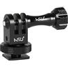 HSU Adattatore Scarpa Fredda in Alluminio per GoPro, Adattatore Treppiede per Videocamere d'azione Hero 12/11/10/9/8/7/6/5/4/3