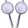 LifeChic Colino Cucina Ø10 cm - Colino in Acciaio Resistente con Maglia Fine, Setaccio da Cucina Professionale per Dolci, Farina, Tè, Infusi ed Erbe Aromatiche - 2 Pezzi