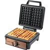 Bestron AWM100CO - Piastra per waffle, in acciaio