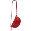 SH Leder Marsupio in vera pelle da donna uomo unisex per festival viaggi marsupio grande borsa a tracolla da donna in pelle 30 x 18 cm Lala G399, Rosso, L, Marsupio alla moda