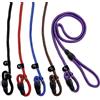 FOVRLZSE 5-Pack No-Pull Dog Slip Leads 5FT Adjustable, Red/Black/Blue/Brown/Purple (for Small Dogs) - Easy On/Off, No Collar Needed, Standalone Use, Ideal for Walking & Training