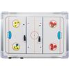Wrzbest Lavagna bianca double-face per allenatori di hockey su ghiaccio - Lavagna tattica completa e mezza pista con marcatori giocatore